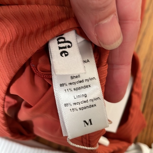 Andie Bikini Set Delray Top String Bottom Ribbed size M NWT Swimsuit - Picture 8 of 9